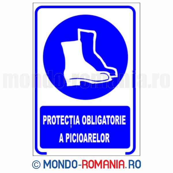 PROTECTIA OBLIGATORIE A PICIOARELOR - indicator de securitate de obligativitate pentru protectia muncii